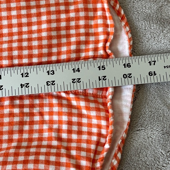 Baby Gap 100% Cotton Orange White Boys Button Down Shirt Size 3Yrs Fall Autumn - Picture 11 of 11